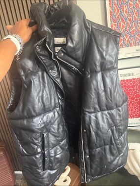 Abercrombie & Fitch Vegan Leather Vest